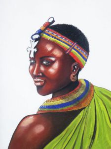 Voir le détail de cette oeuvre: Femme Samburu du Kenya